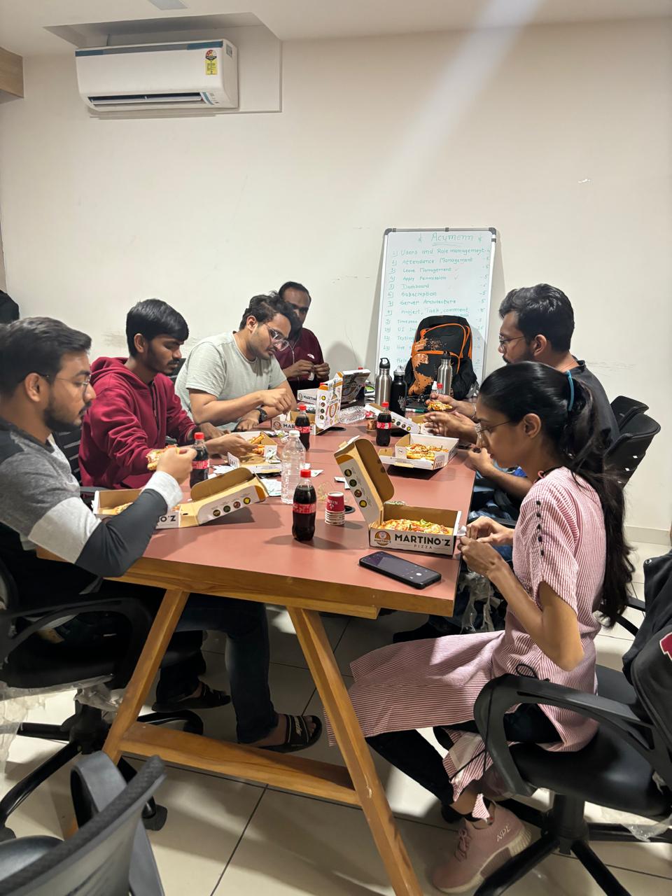 Rivaan Indian Pacific colleagues sharing a team lunch